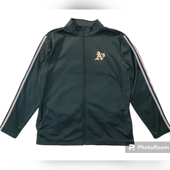 VTG Oakland Athletics Genuine Merchandise MLB Men's Full-Zip Size XL Jacket - Picture 1 of 4
